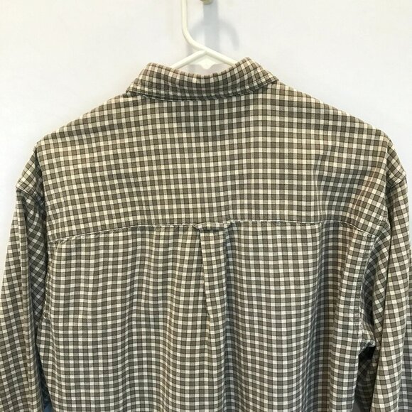 Columbia Men's Classic Long Sleeve Outdoor Shirt Sz Medium Tan Check Activewear - Picture 10 of 16